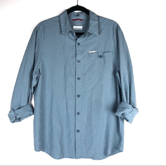 Columbia Other - Columbia Plaid Omni- Shade Shirt Size S